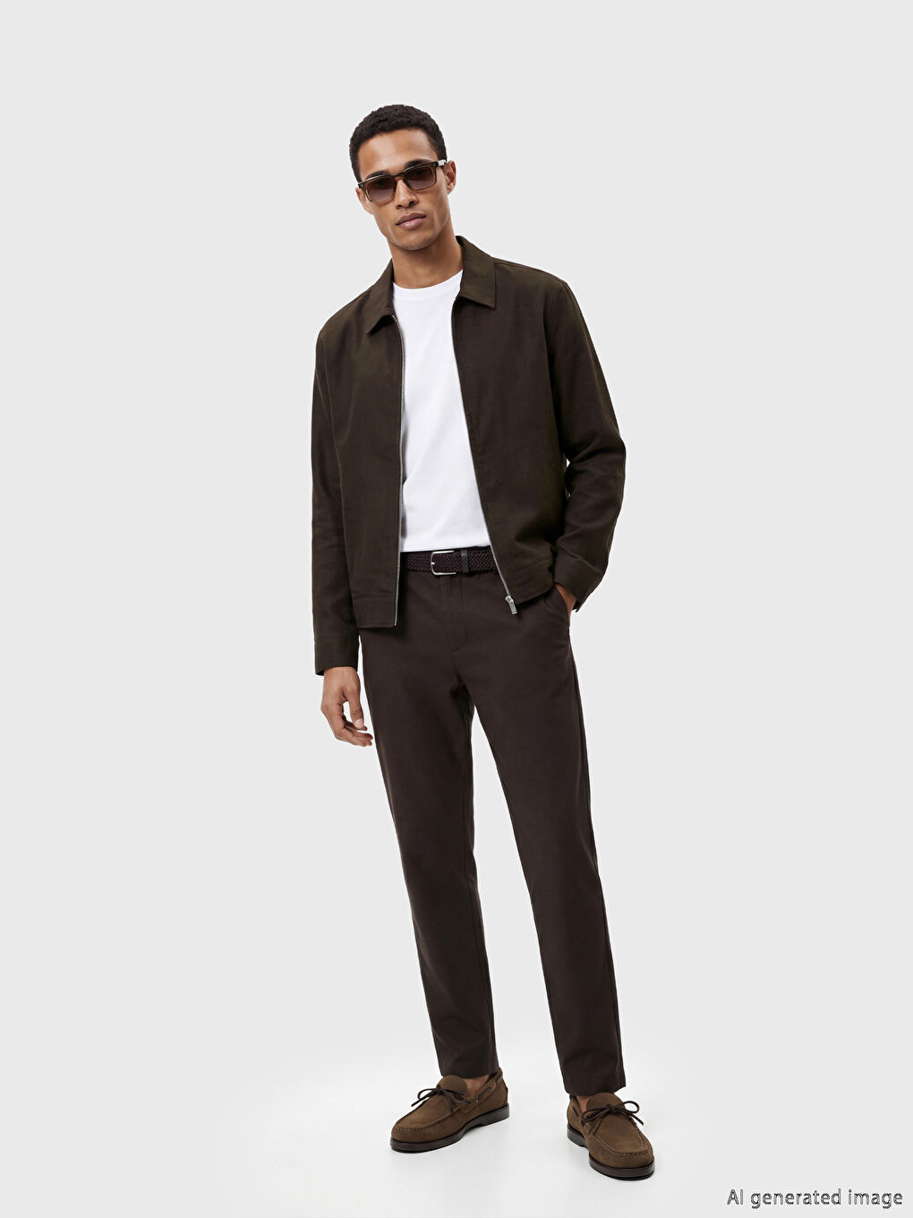 Standart Kalıp Gömlek Yaka Erkek Mont-1