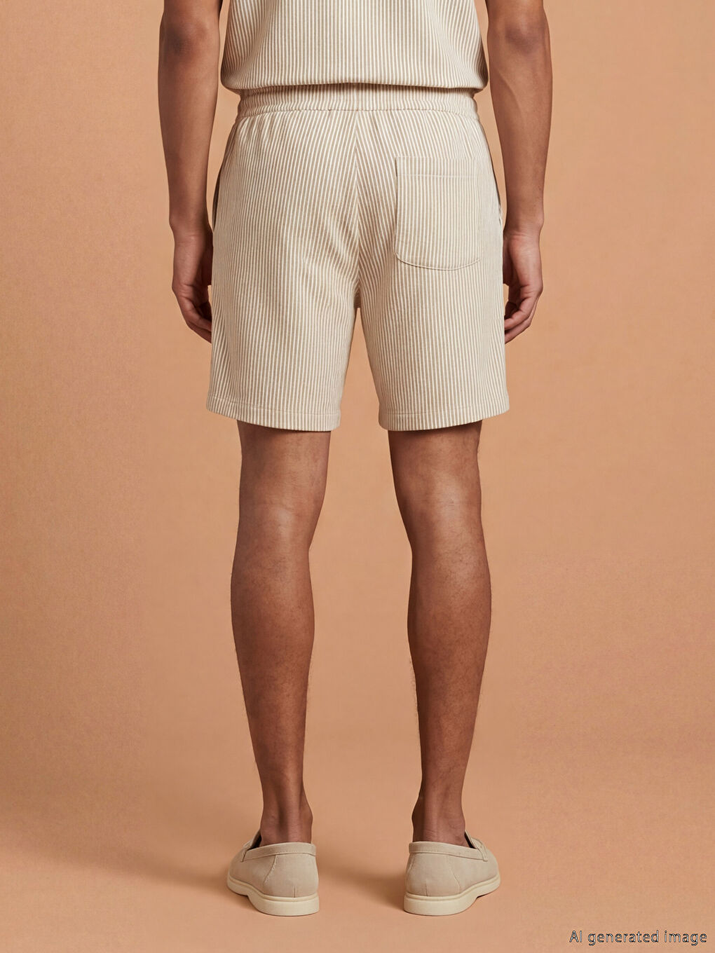 Shorts Homme Rayé Coupe Régulier-2