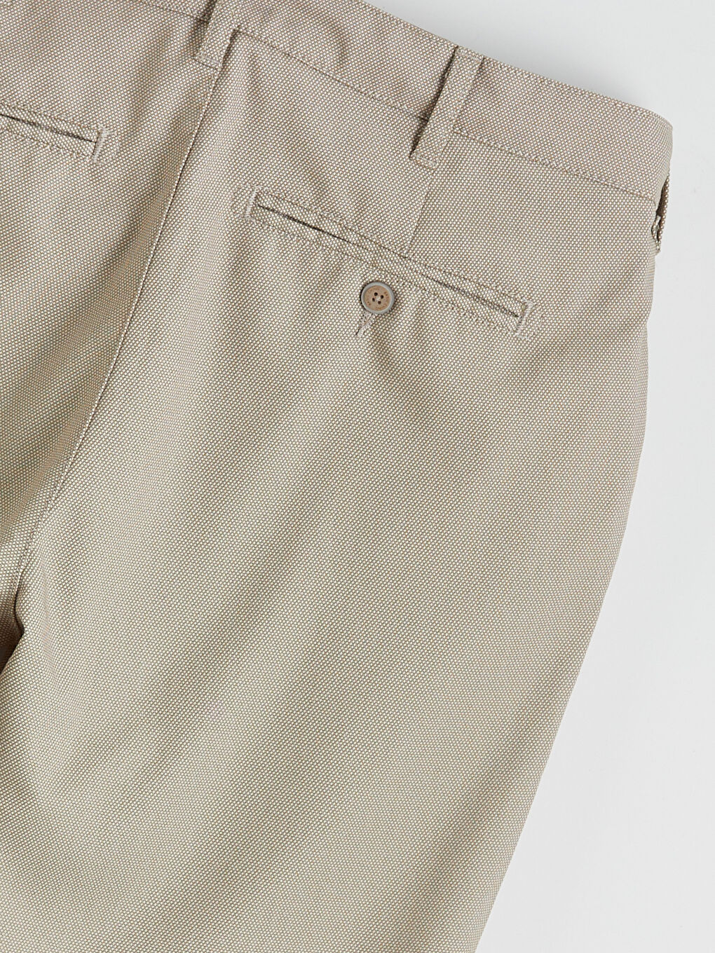 Bej Standart Kalıp Erkek Chino Pantolon-5