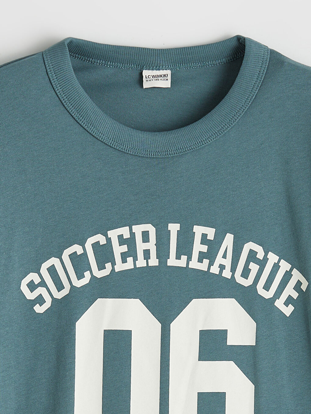 Bisiklet Yaka Baskılı Erkek Çocuk Tişört-1