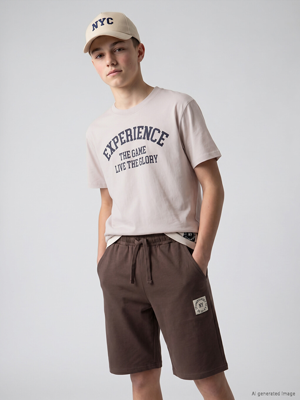 Crew Neck Printed Boys' T-Shirt-3