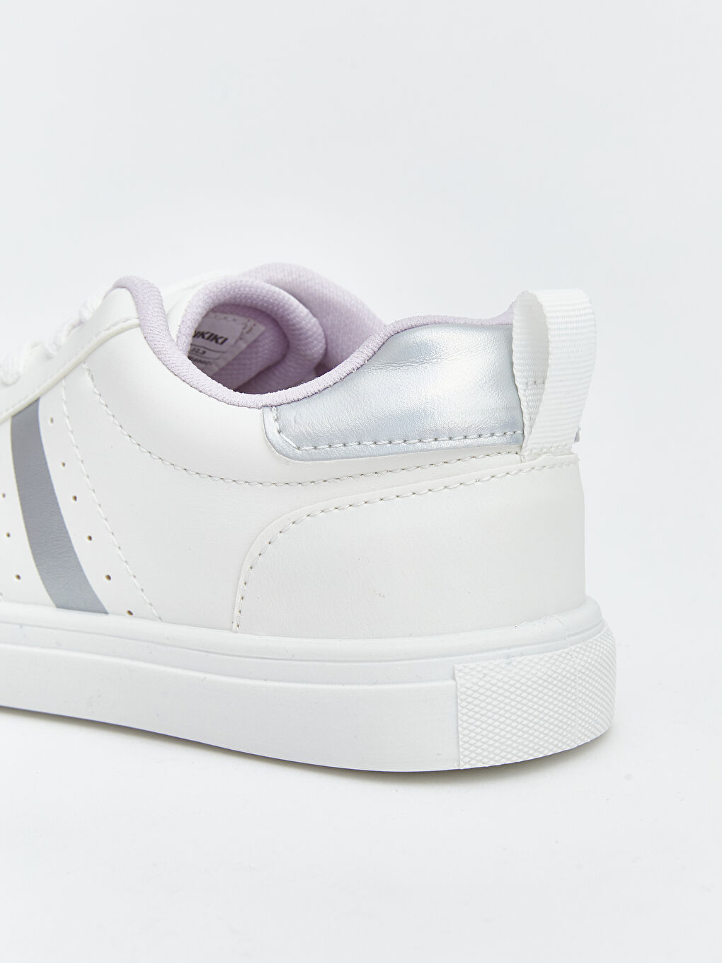 Beyaz Deri Görünümlü Kız Çocuk Spor Ayakkabı-4