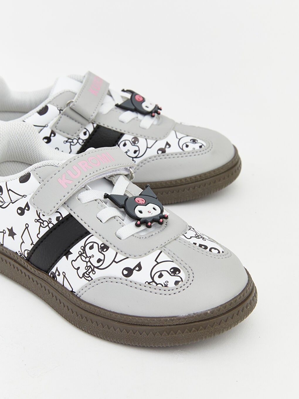 Beyaz Bağcık ve Cırt Cırtlı Kız Bebek Spor Ayakkabı-2