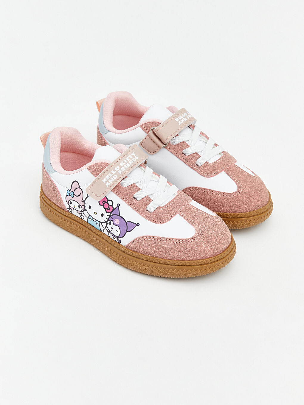 Pembe Hello Kitty Baskılı Kız Bebek Spor Ayakkabı