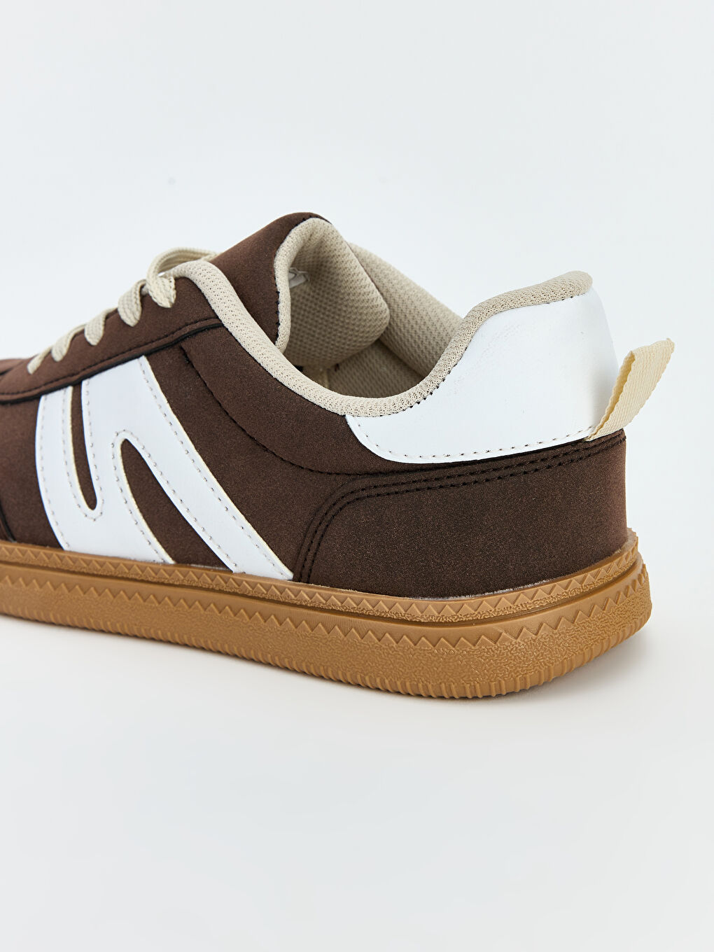 Kahverengi Deri Görünümlü Kız Çocuk Spor Ayakkabı-3