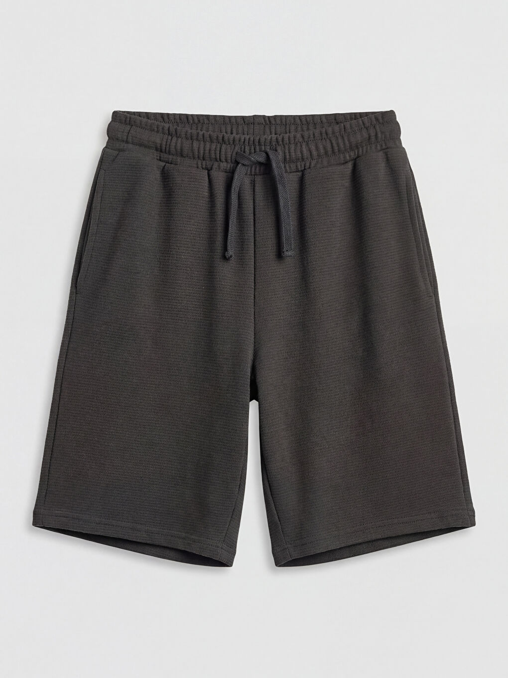 Antrasit Erkek Çocuk Dokulu Şort