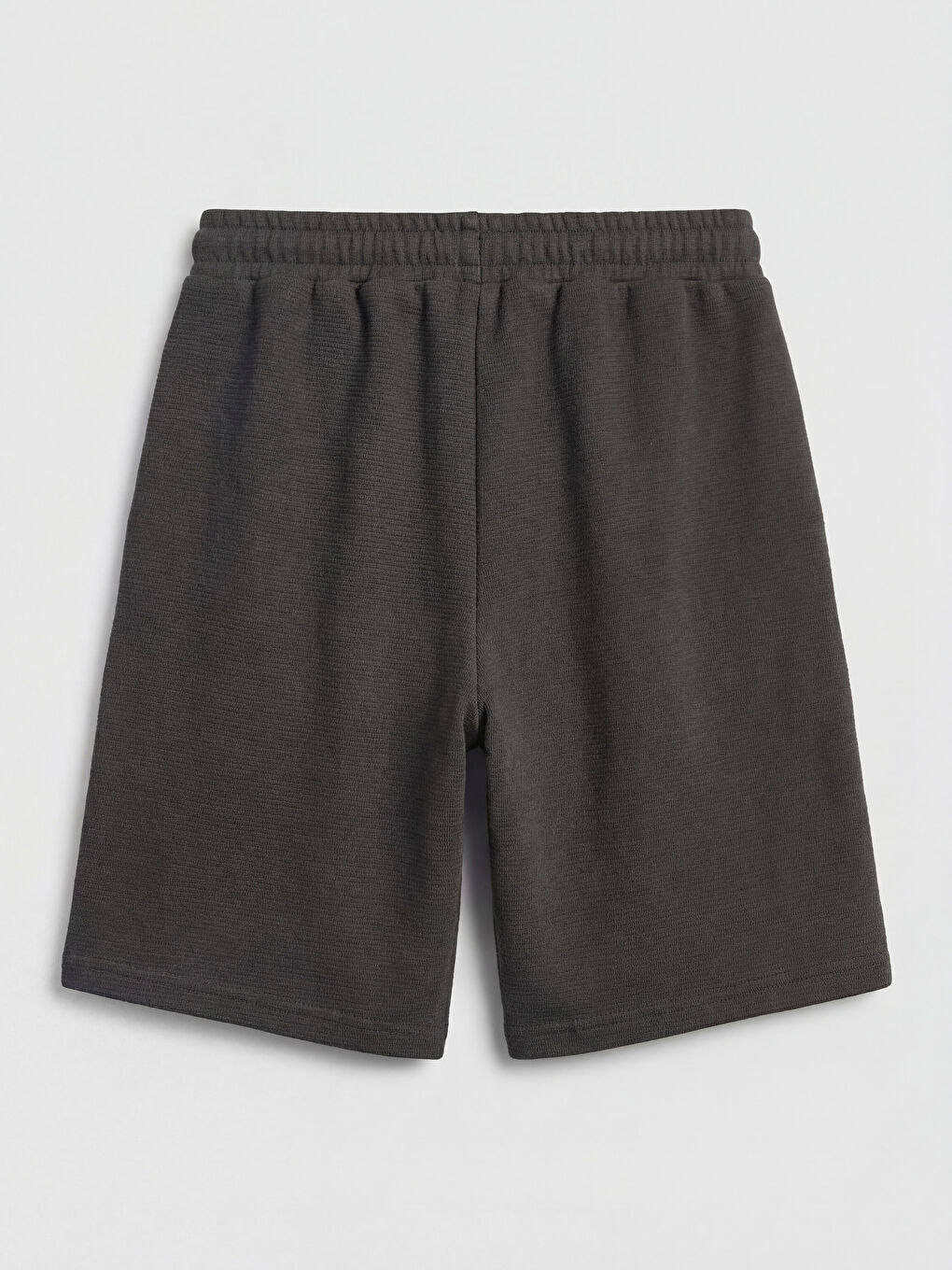Antrasit Erkek Çocuk Dokulu Şort-1