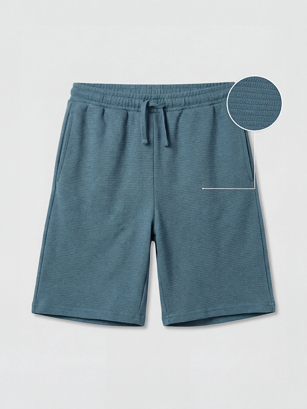 Mavi Erkek Çocuk Dokulu Şort