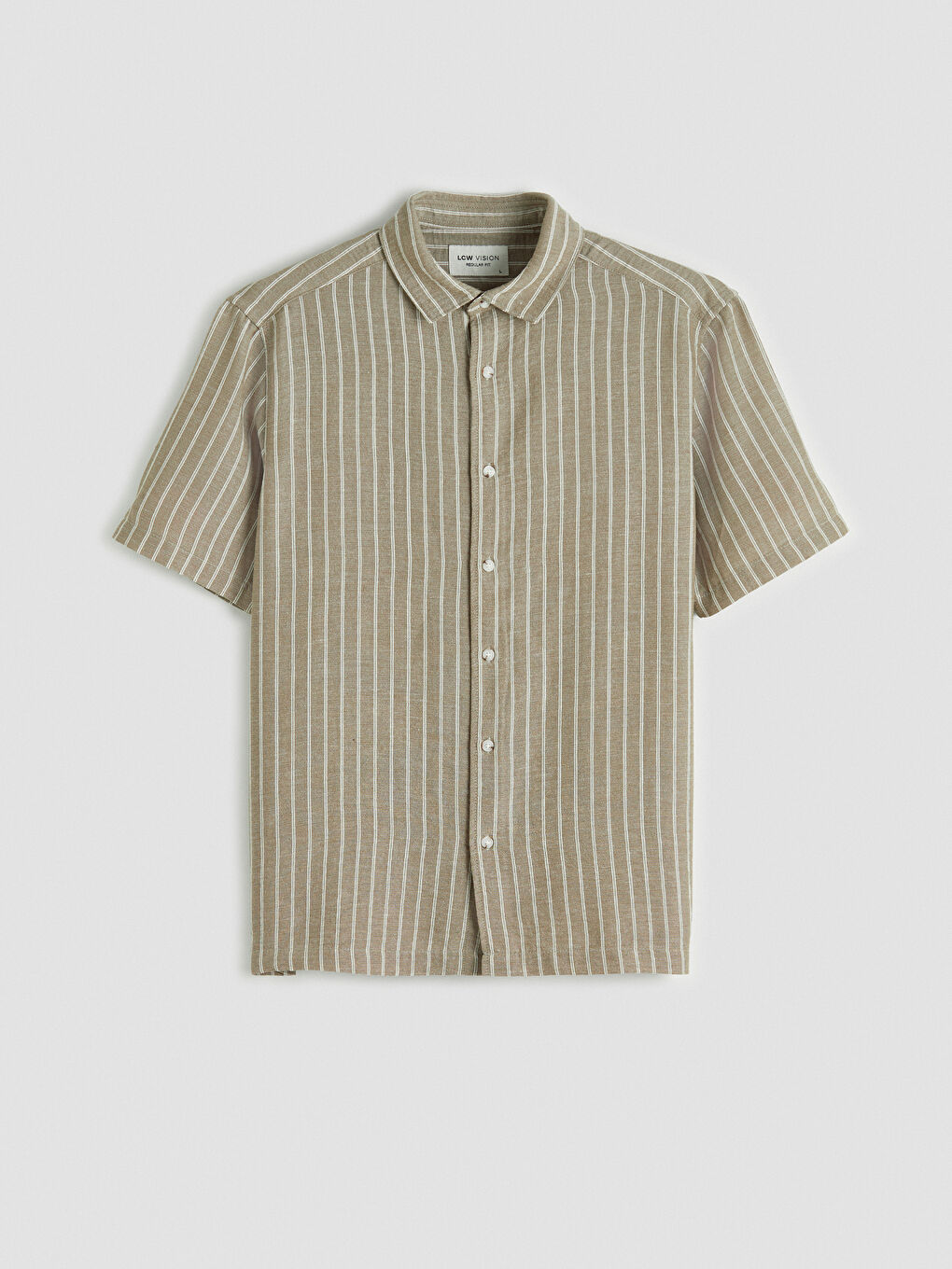 Regular Fit Striped Crinkle Men's Shirt-4