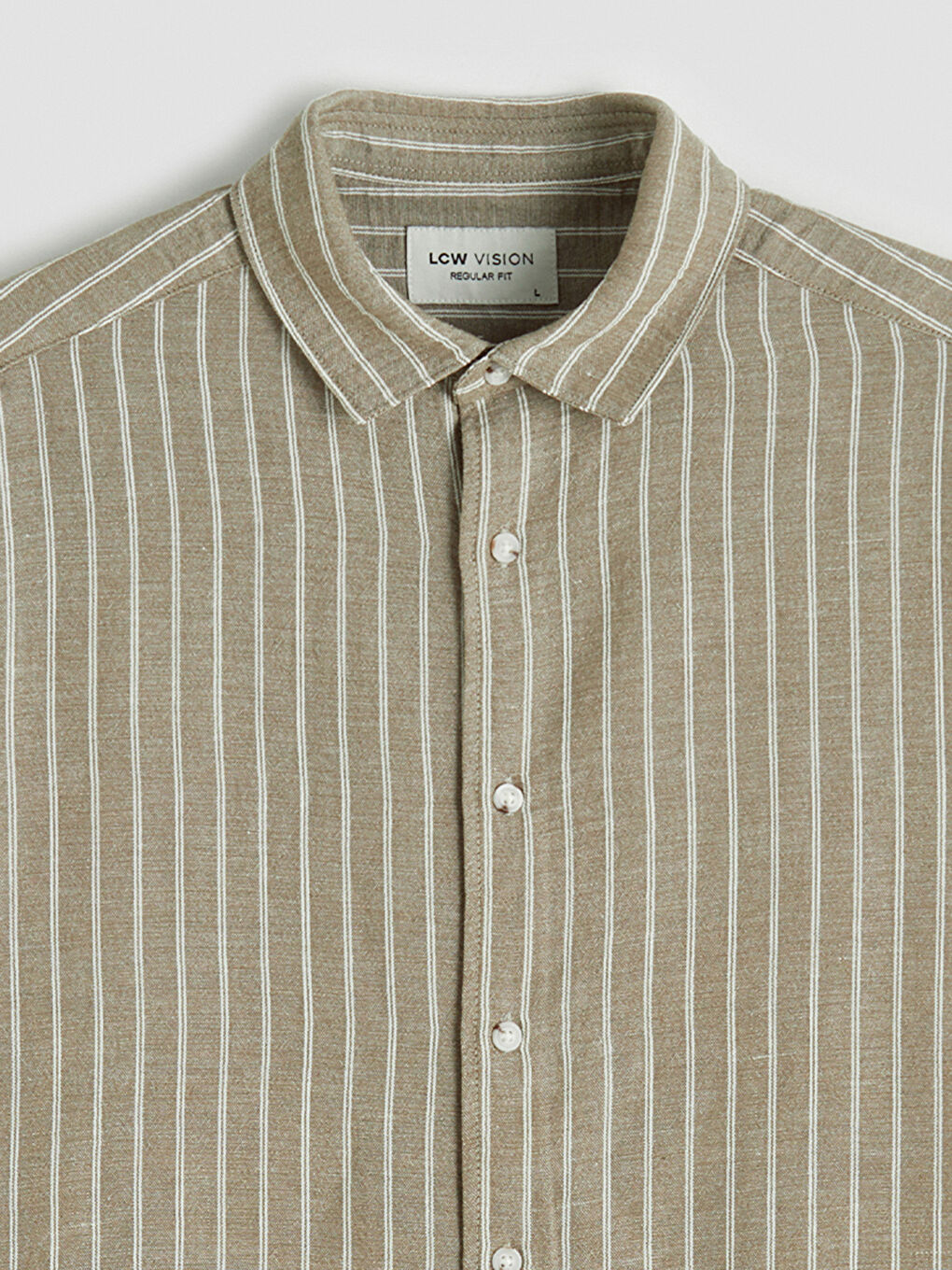Regular Fit Striped Crinkle Men's Shirt-5