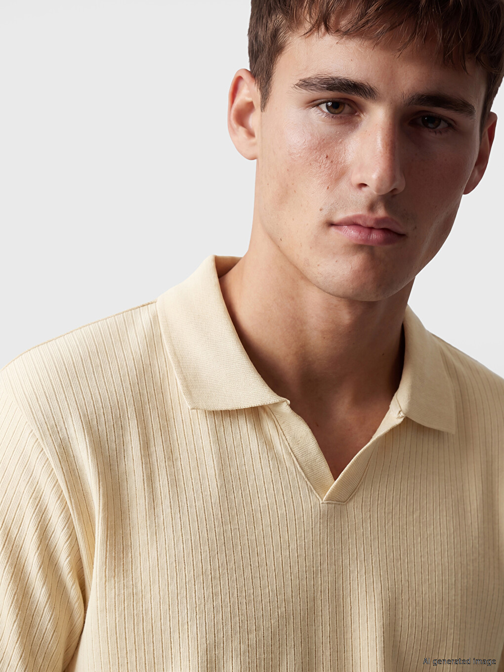 Polo Collar Men's T-Shirt-2