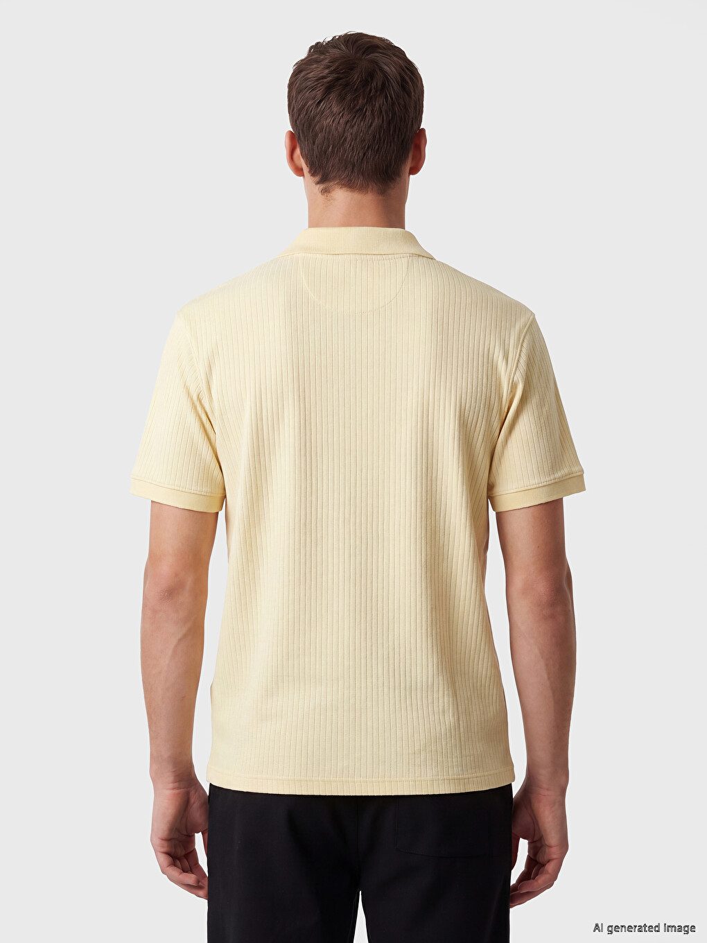 Polo Collar Men's T-Shirt-3