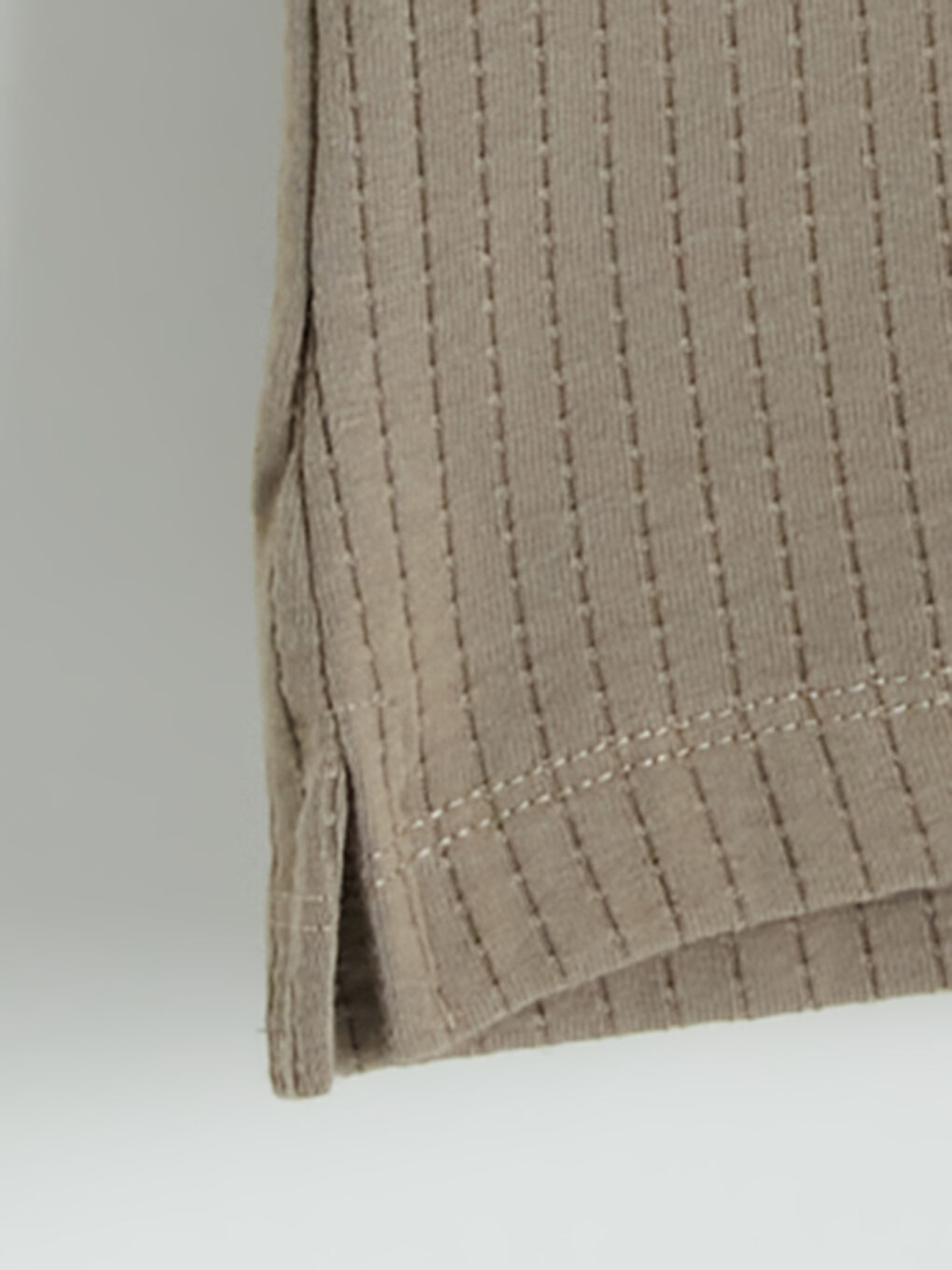 Bej Polo Yaka Erkek Tişört-3