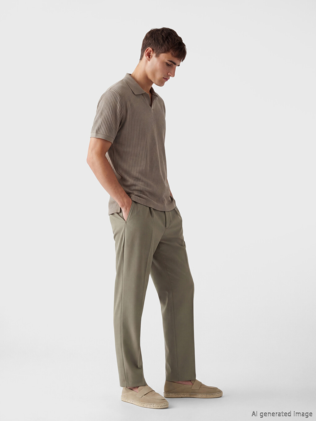 Polo Collar Men's T-Shirt-1