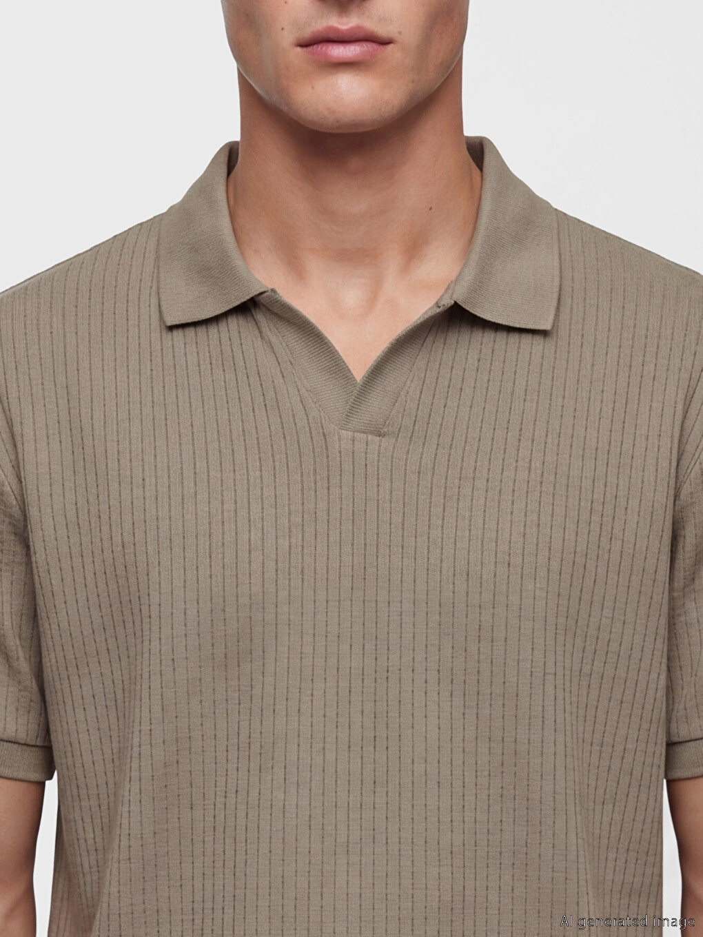 Polo Collar Men's T-Shirt-2