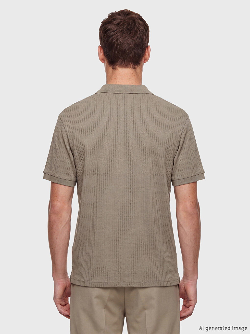 Polo Collar Men's T-Shirt-3