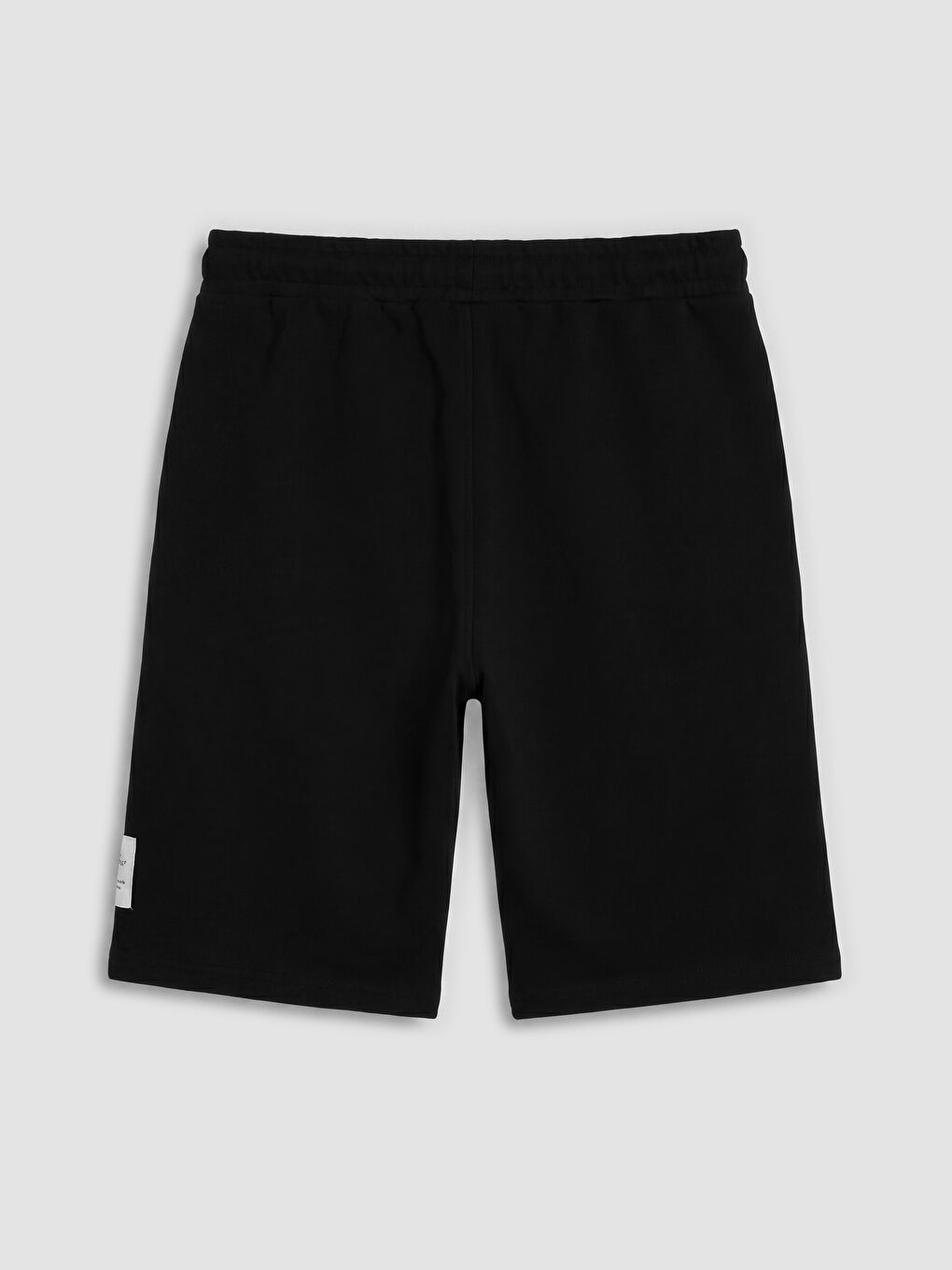 Siyah Bağcıklı Regular Fit Erkek Çocuk Şort-1