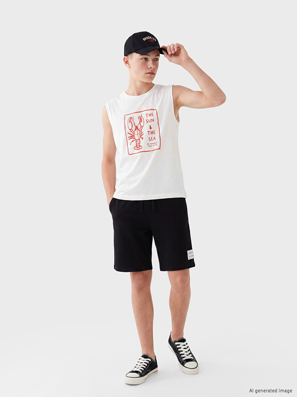 Drawstring Regular Fit Boys' Shorts-1
