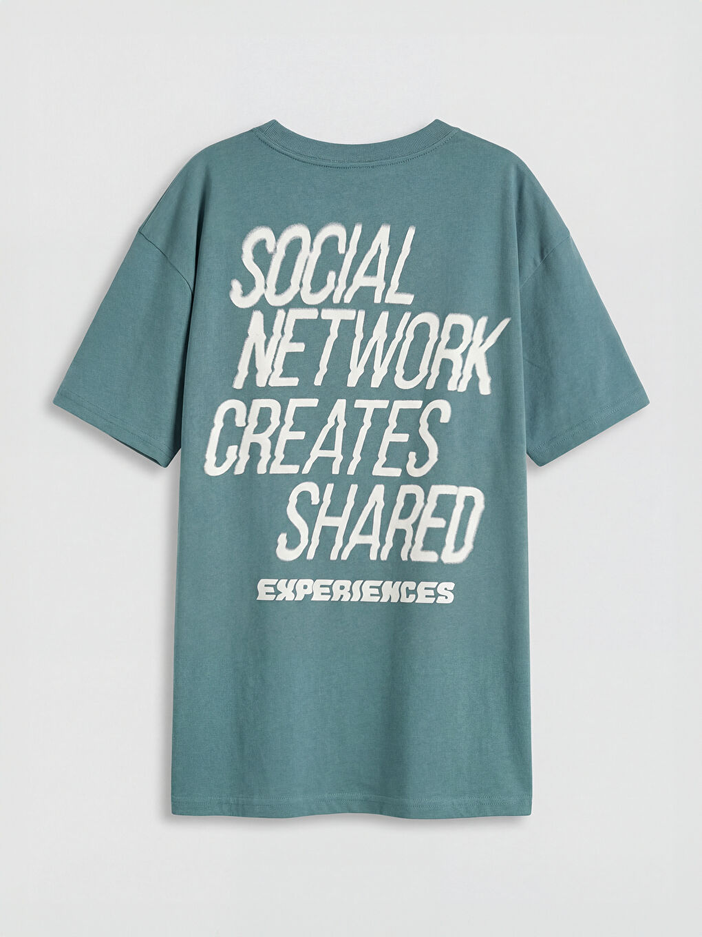 Crew Neck Text Printed Boys' T-Shirt-1