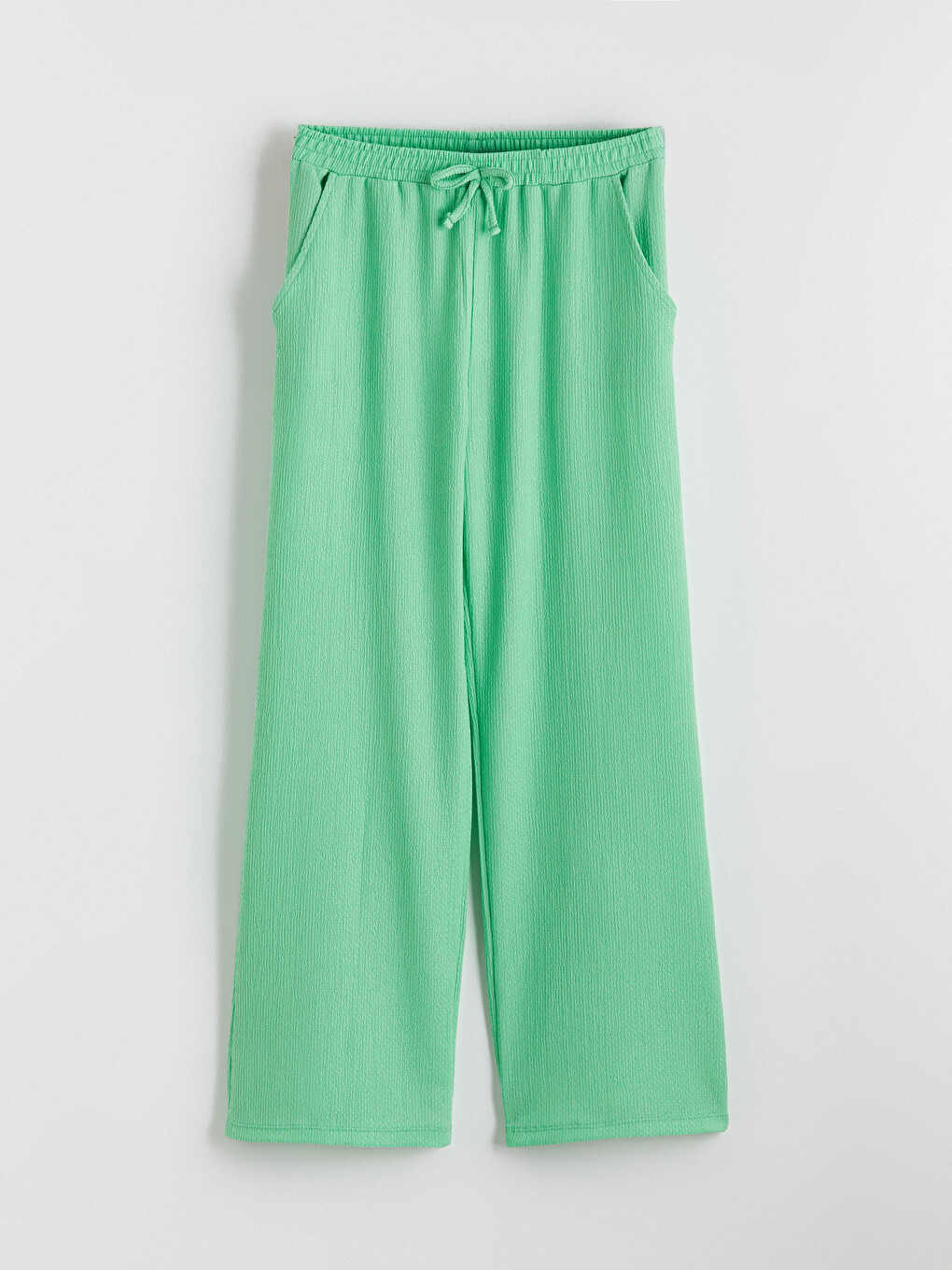 Girls' Wide-leg Sweatpants With Elastic Waistband-2