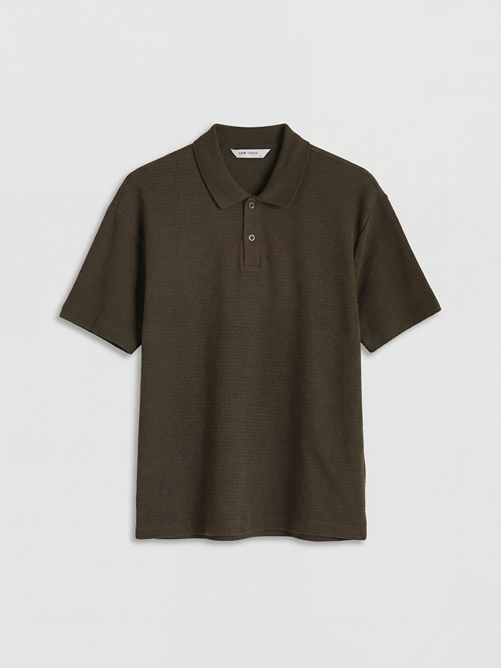 Kahverengi Polo Yaka Erkek Tişört