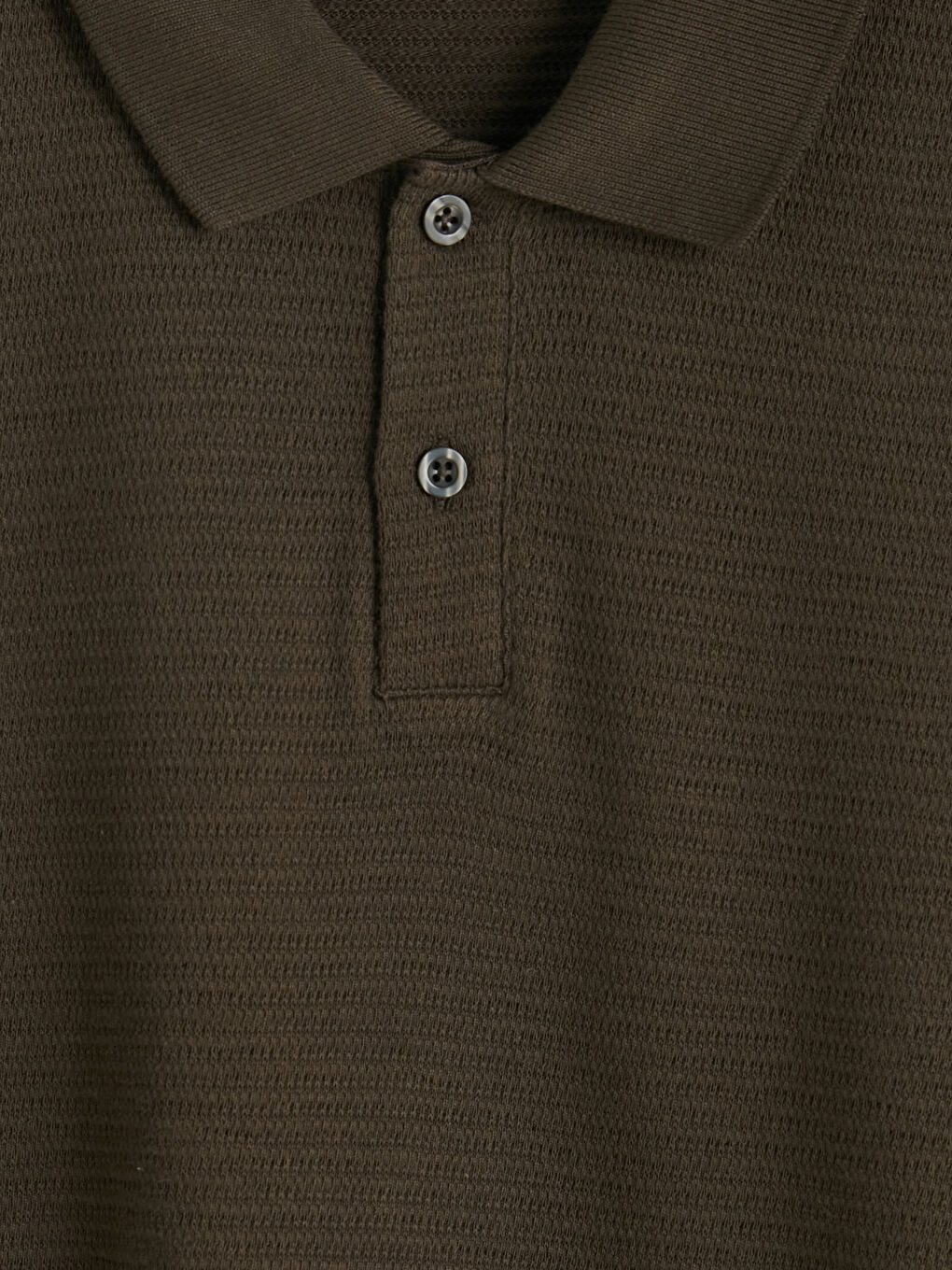 Kahverengi Polo Yaka Erkek Tişört-2