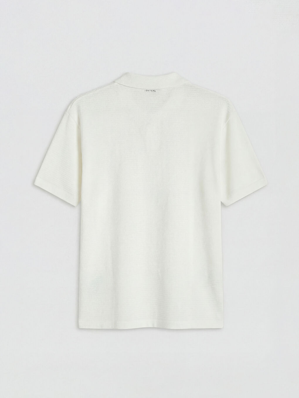 Ekru Polo Yaka Erkek Tişört-1