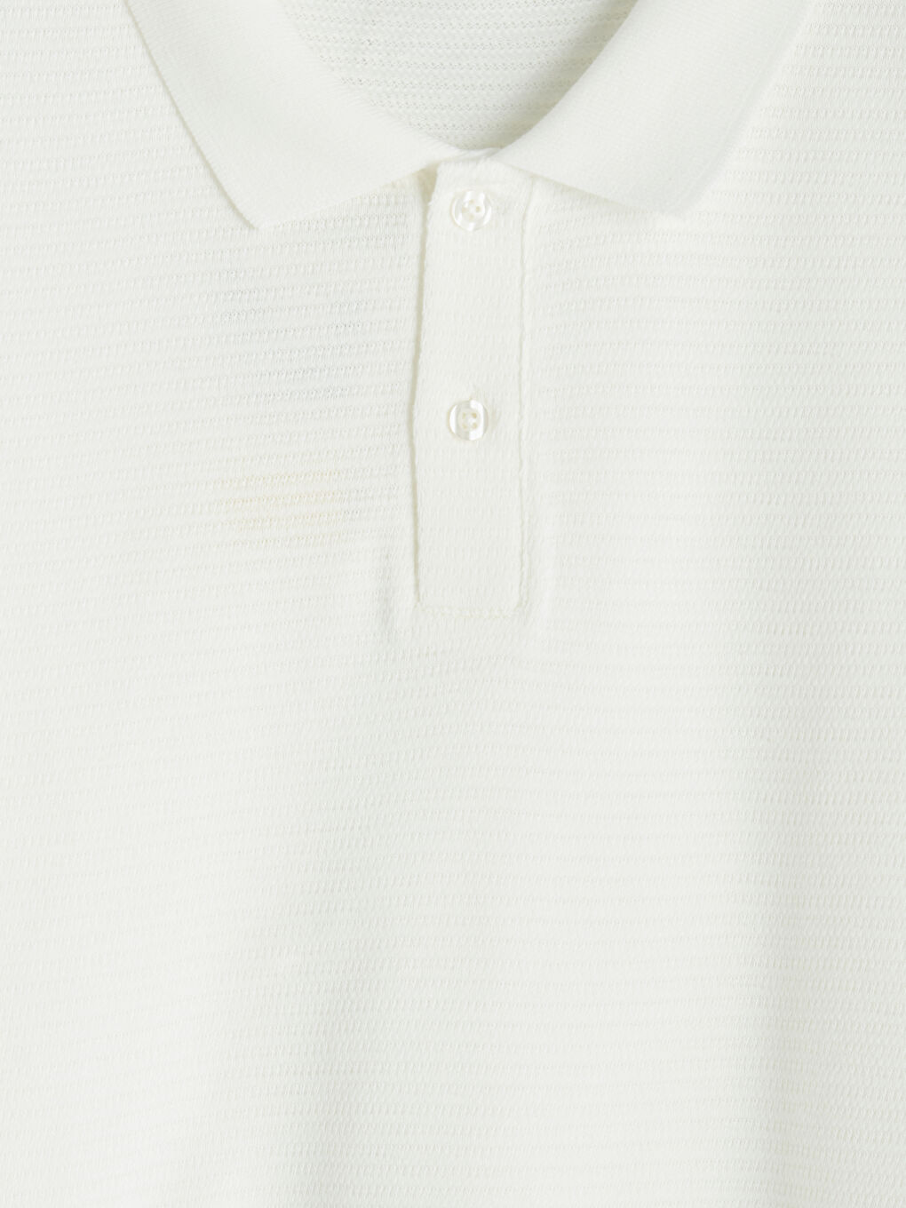 Ekru Polo Yaka Erkek Tişört-2