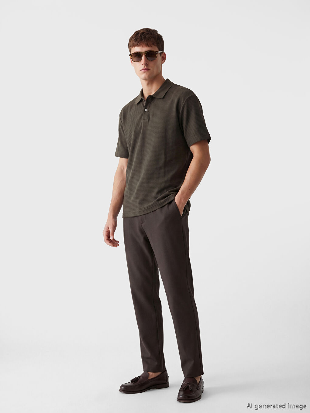 Polo Collar Men's T-Shirt-1