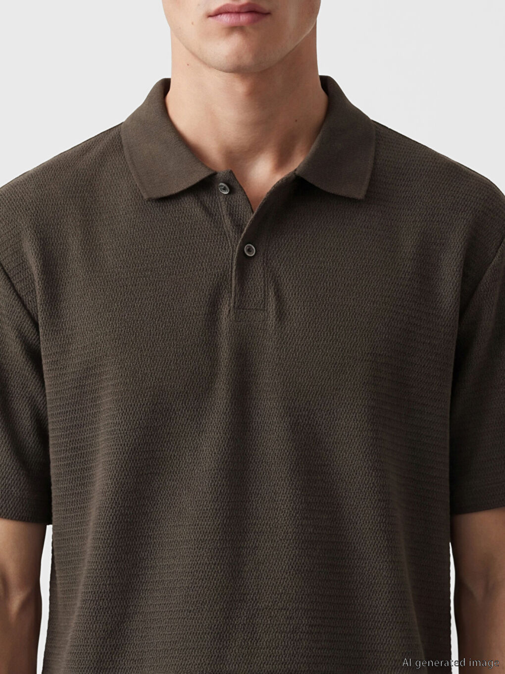Polo Collar Men's T-Shirt-2