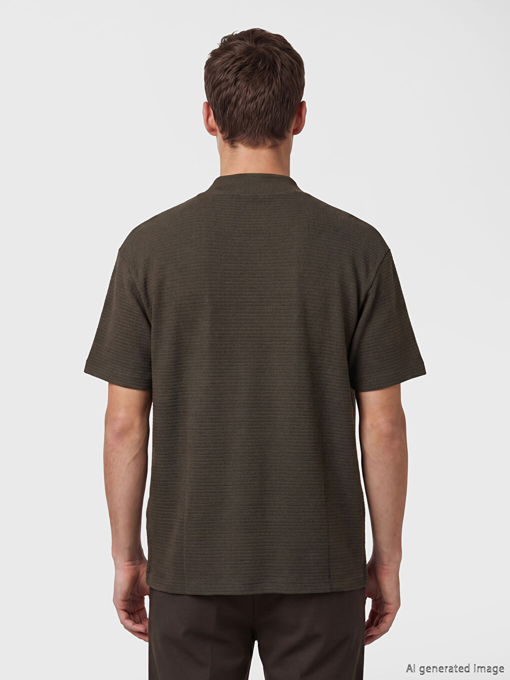 Polo Collar Men's T-Shirt-3