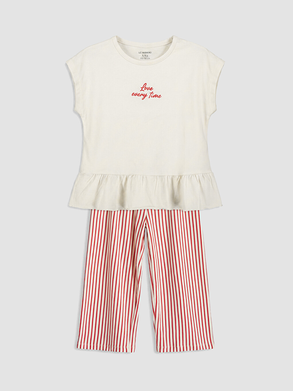 Striped Girls' Pyjamas Set