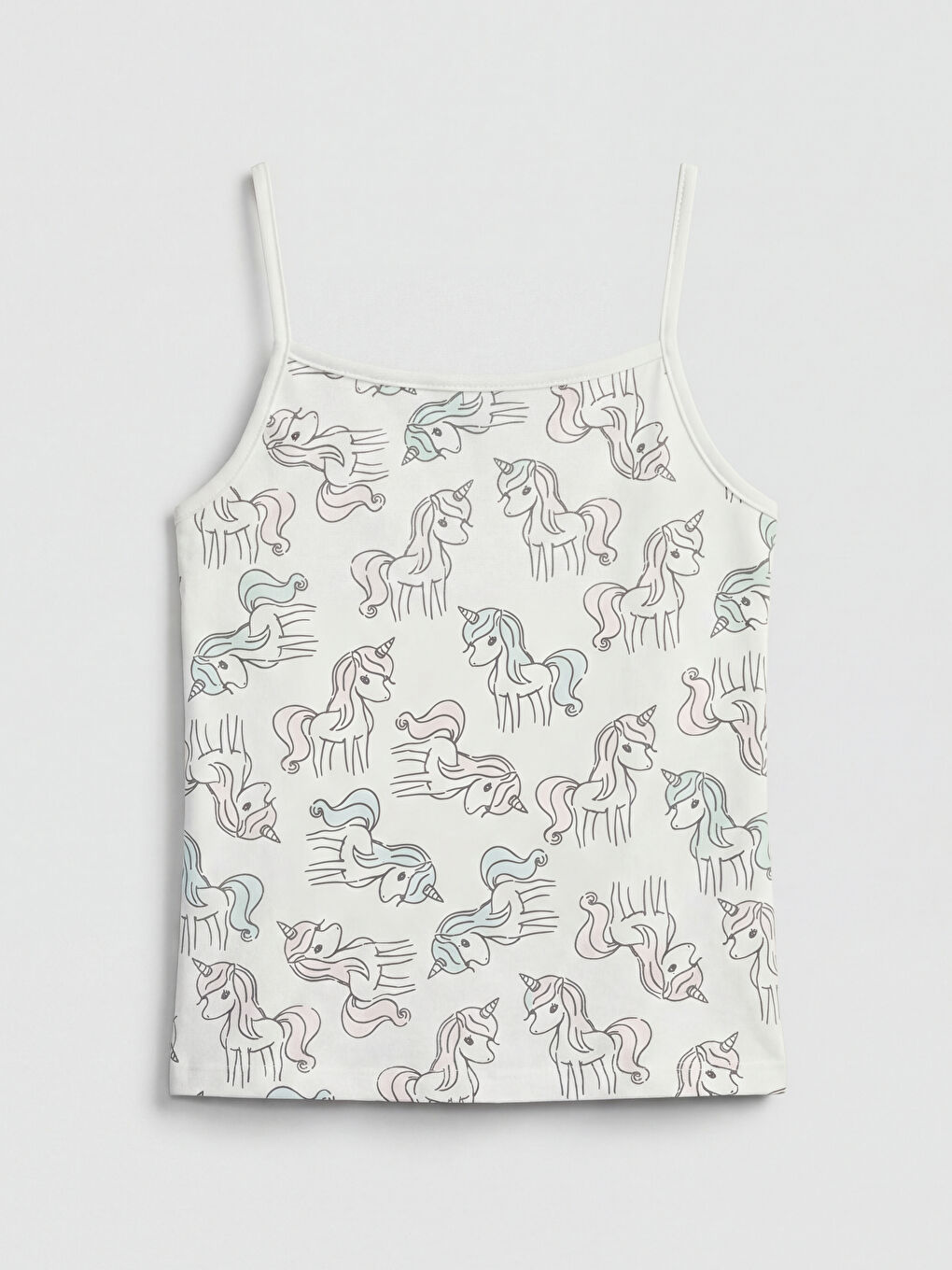 Ekru İp Askılı Kız Çocuk Atlet 2'li-4