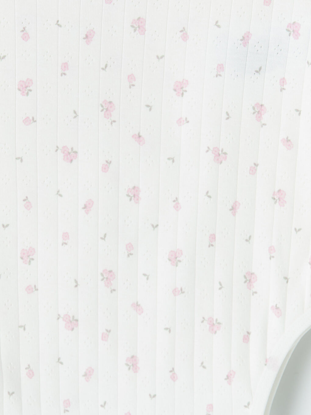 Ekru Kare Yaka Çiçekli İp Askılı Kız Çocuk Atlet-6