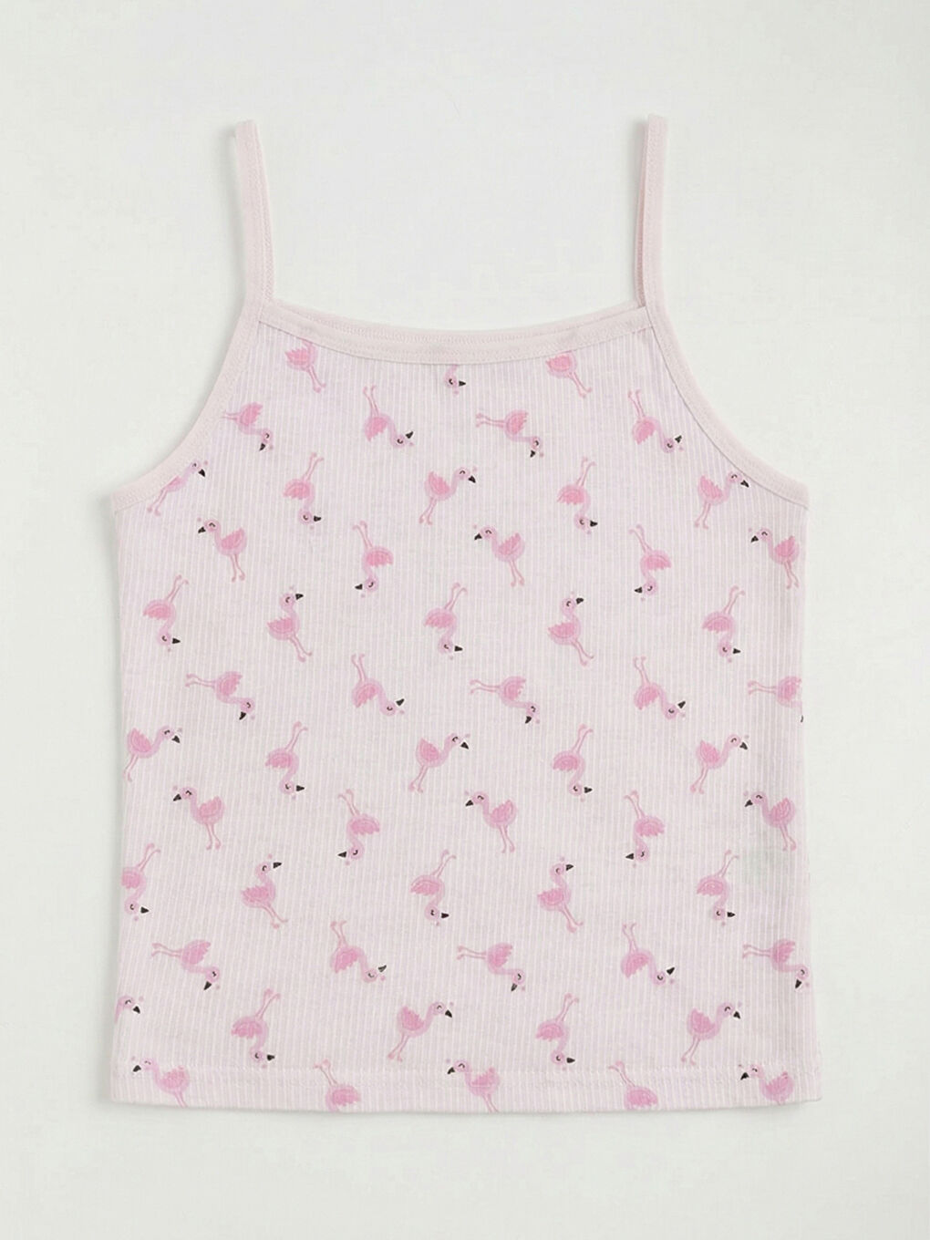 Pembe Kız Çocuk İp Askılı İç Giyim Atlet 2'li-3