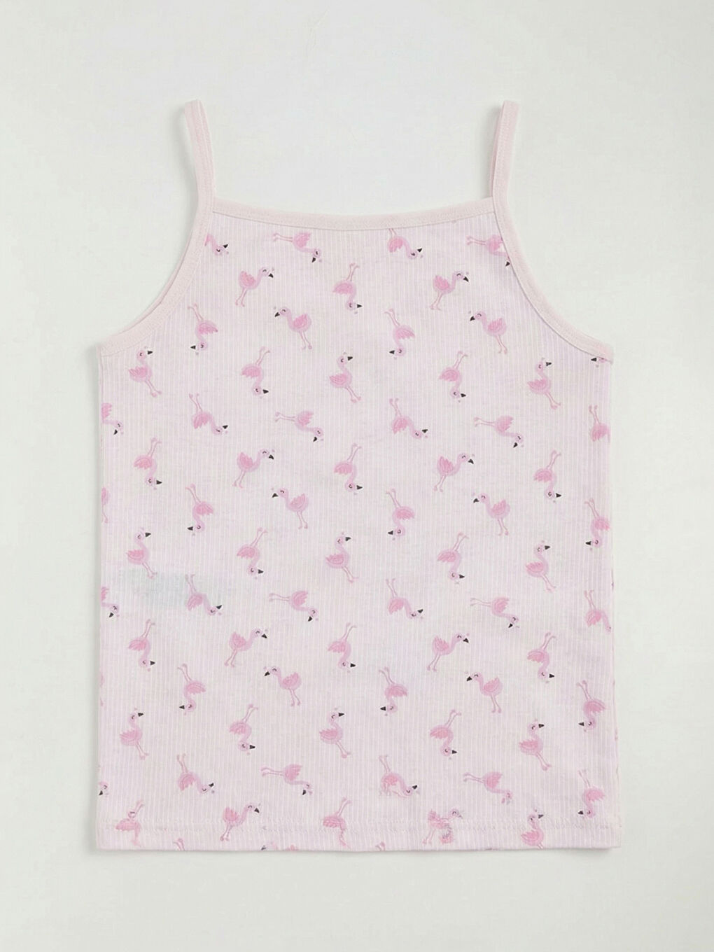 Pembe Kız Çocuk İp Askılı İç Giyim Atlet 2'li-4