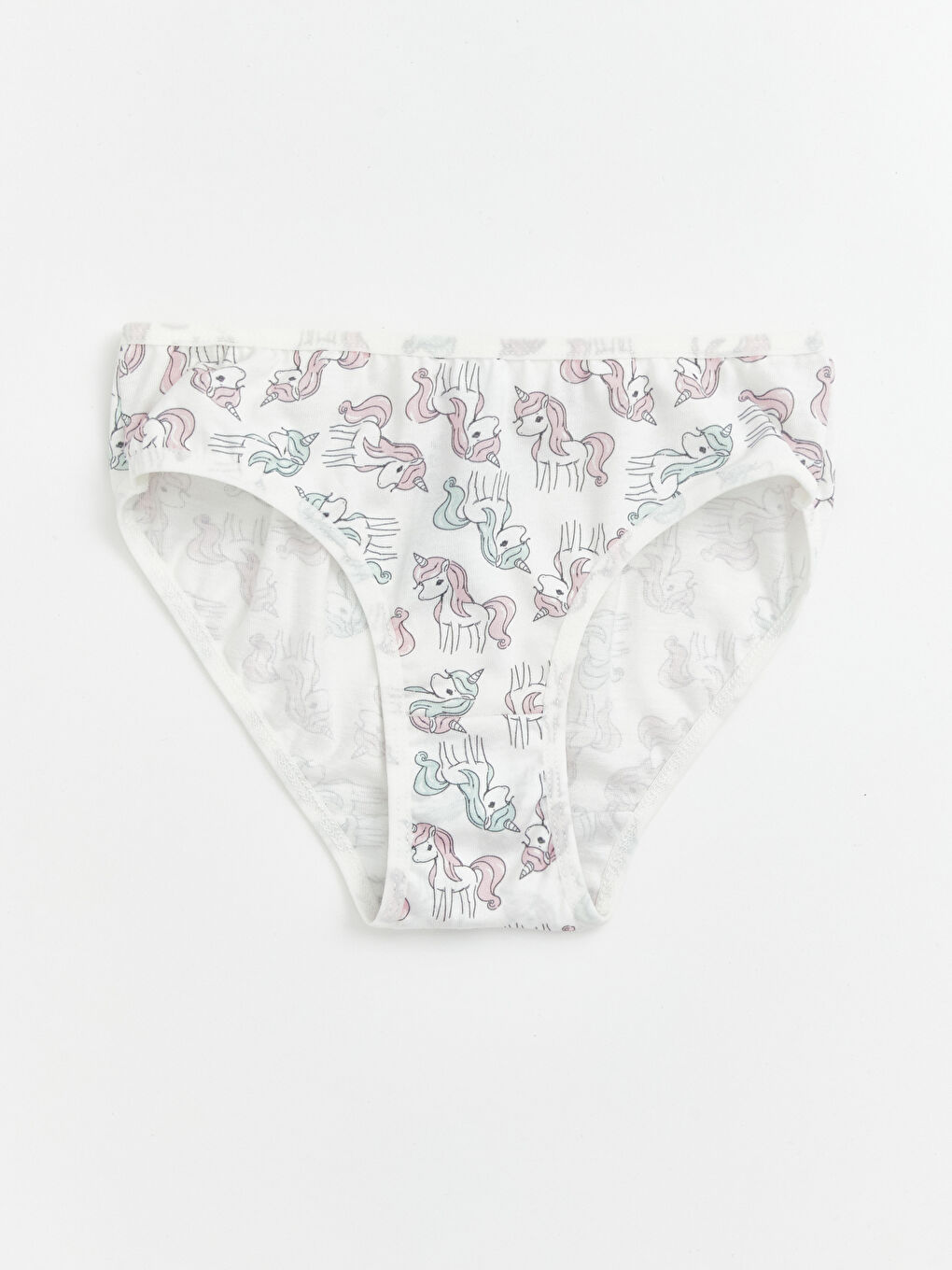 Ekru Desenli Kız Çocuk Külot