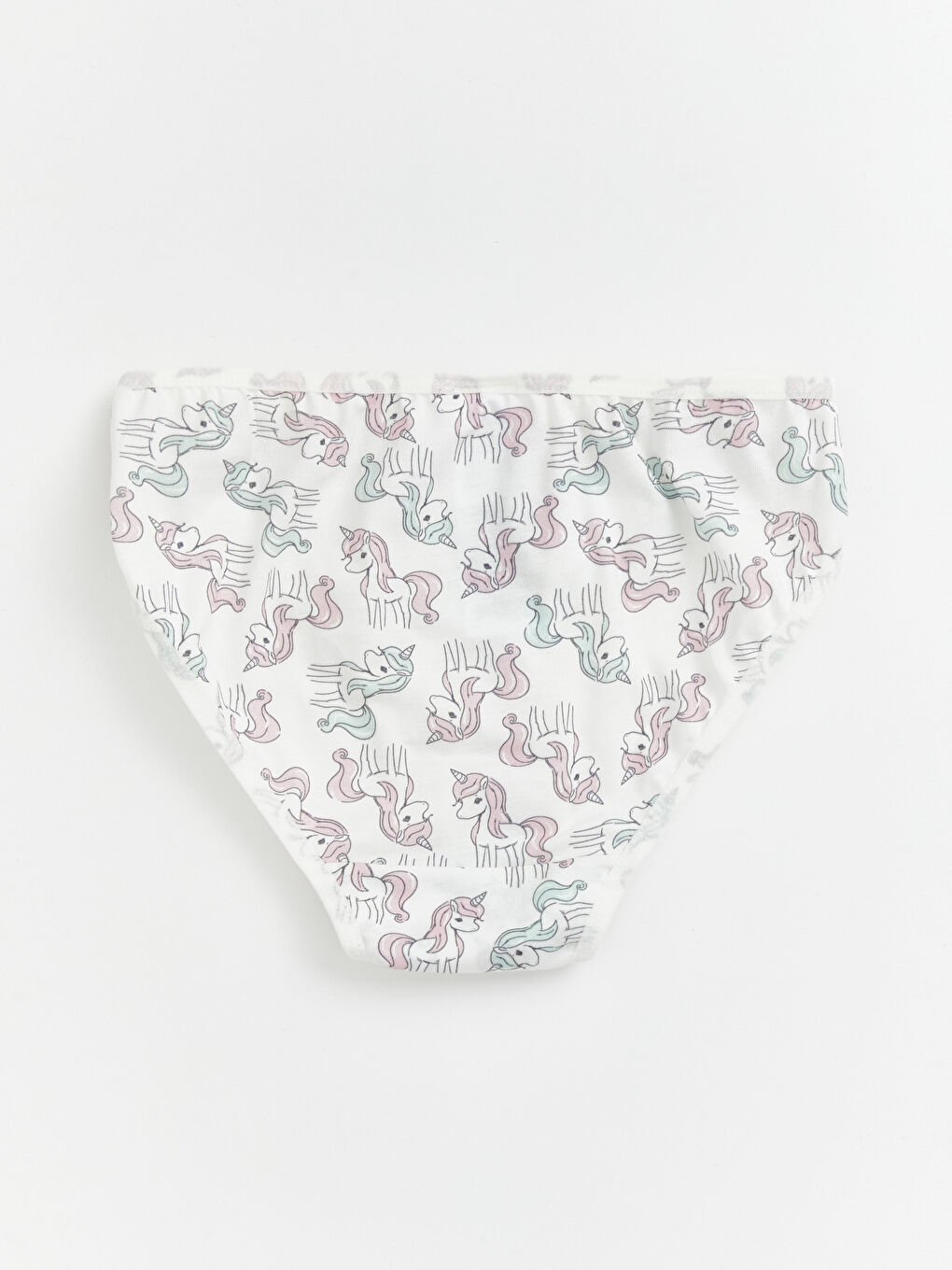 Ekru Desenli Kız Çocuk Külot-1