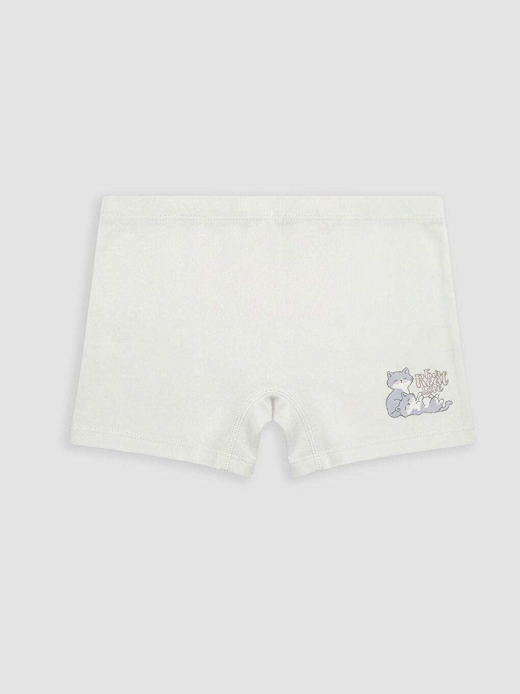 Gri Kız Çocuk Boxer 3'lü-2
