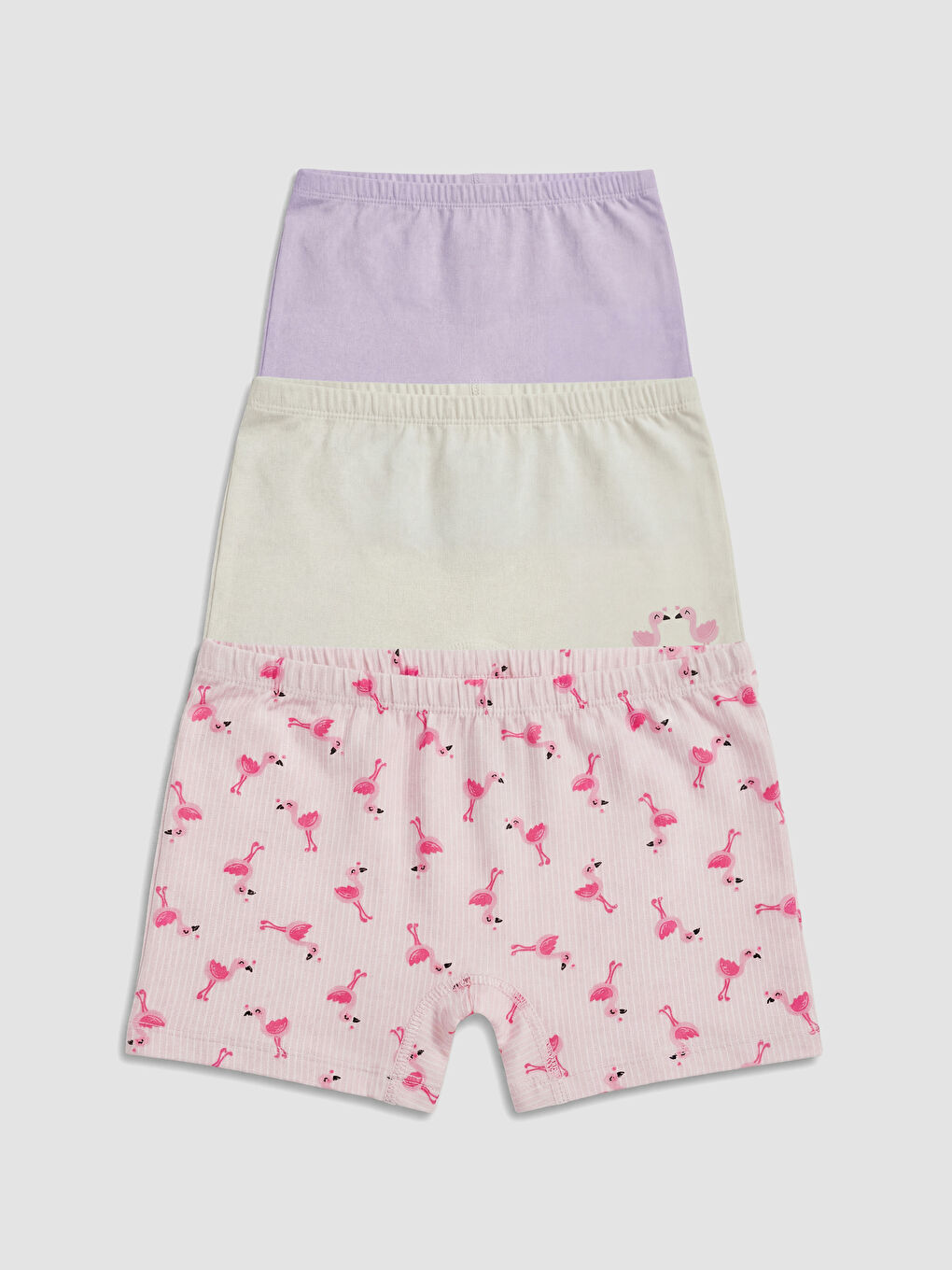 Pembe Kız Çocuk Boxer 3'lü