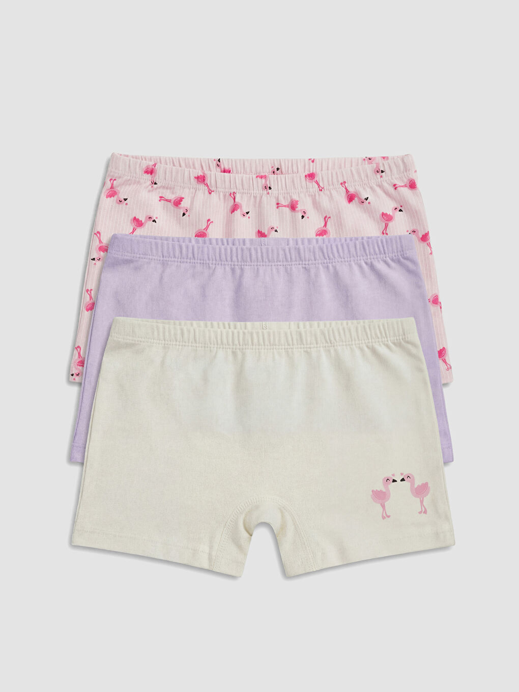 Трусы-боксеры для девочек, комплект из 3 штук-1