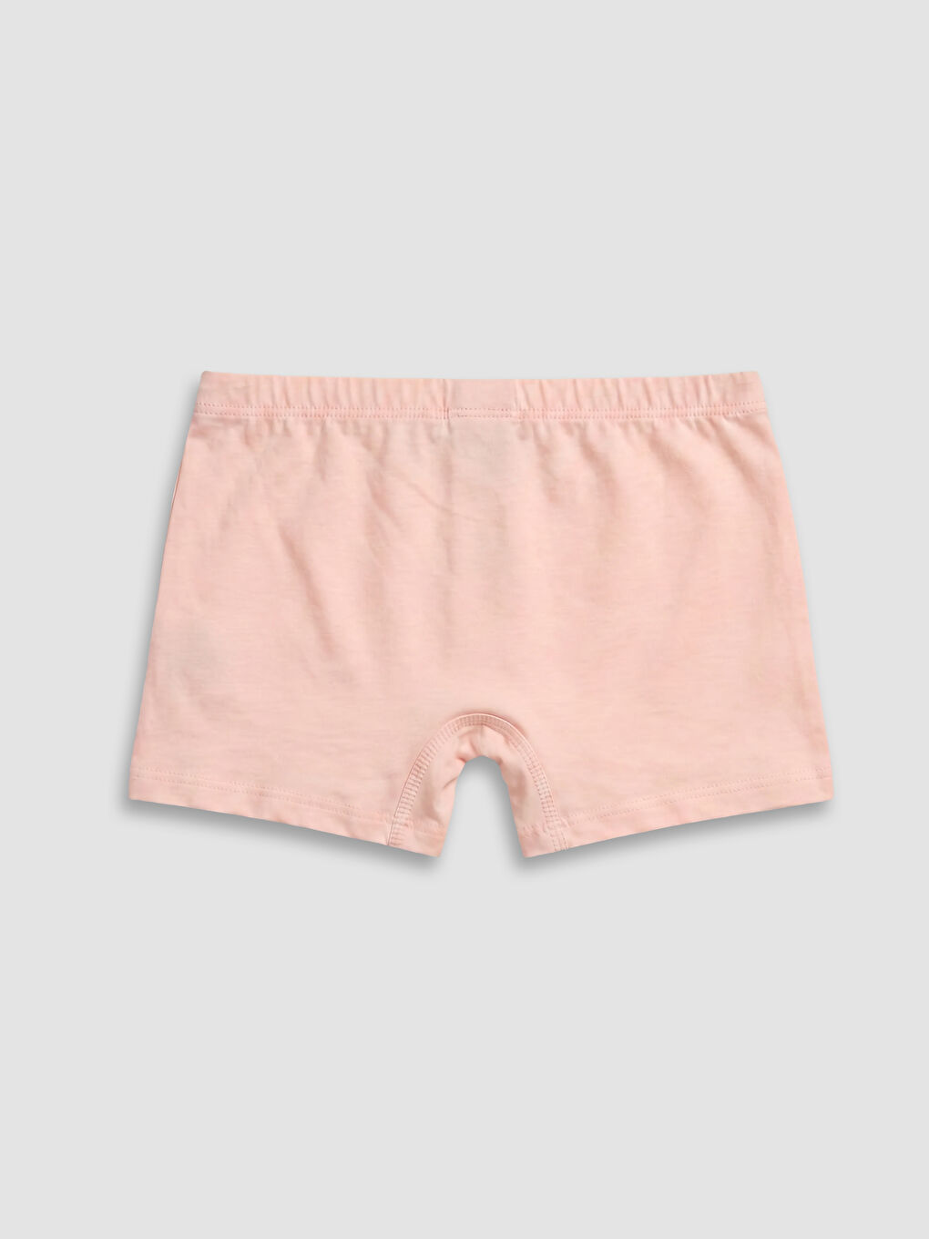 Pembe Pamuklu Baskılı Kız Çocuk Boxer-1