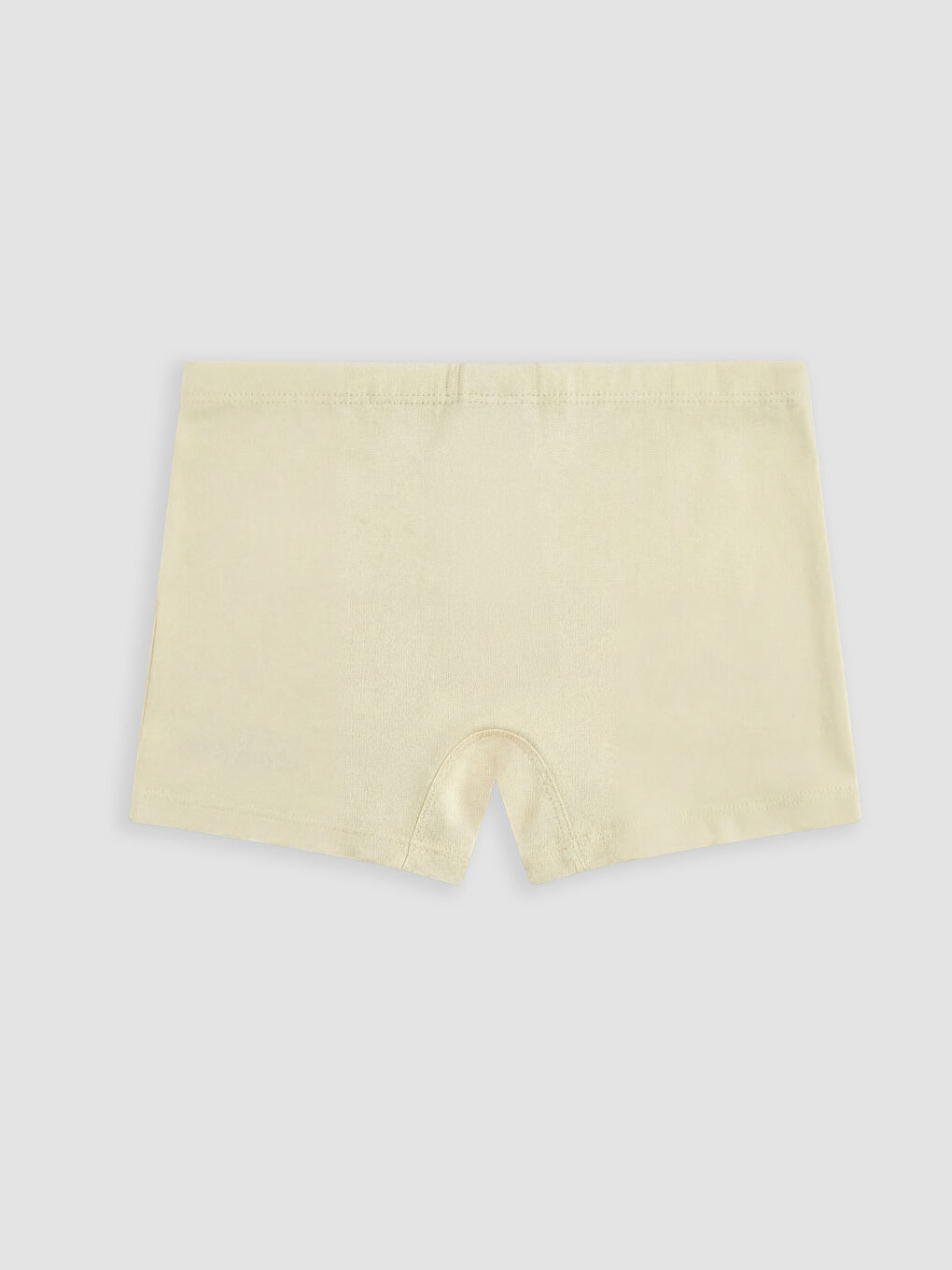 Bej Yazı Baskılı Kız Çocuk Boxer-1