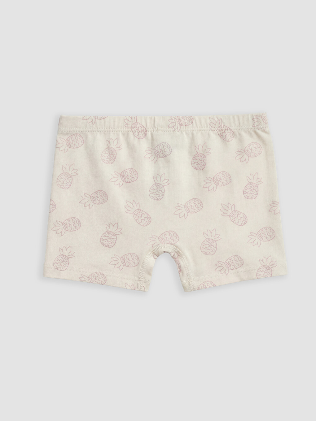 Ekru Baskılı Kız Çocuk Boxer-1