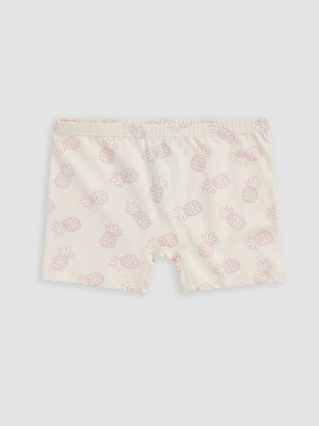 Pembe Baskılı Kız Çocuk Boxer 3'lü-4