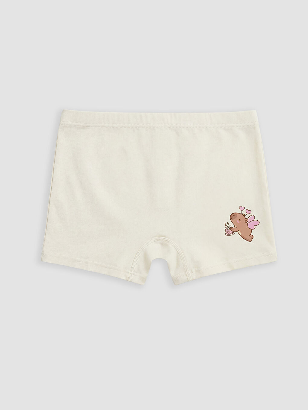 Pembe Kız Çocuk Baskılı Boxer 5'li-3