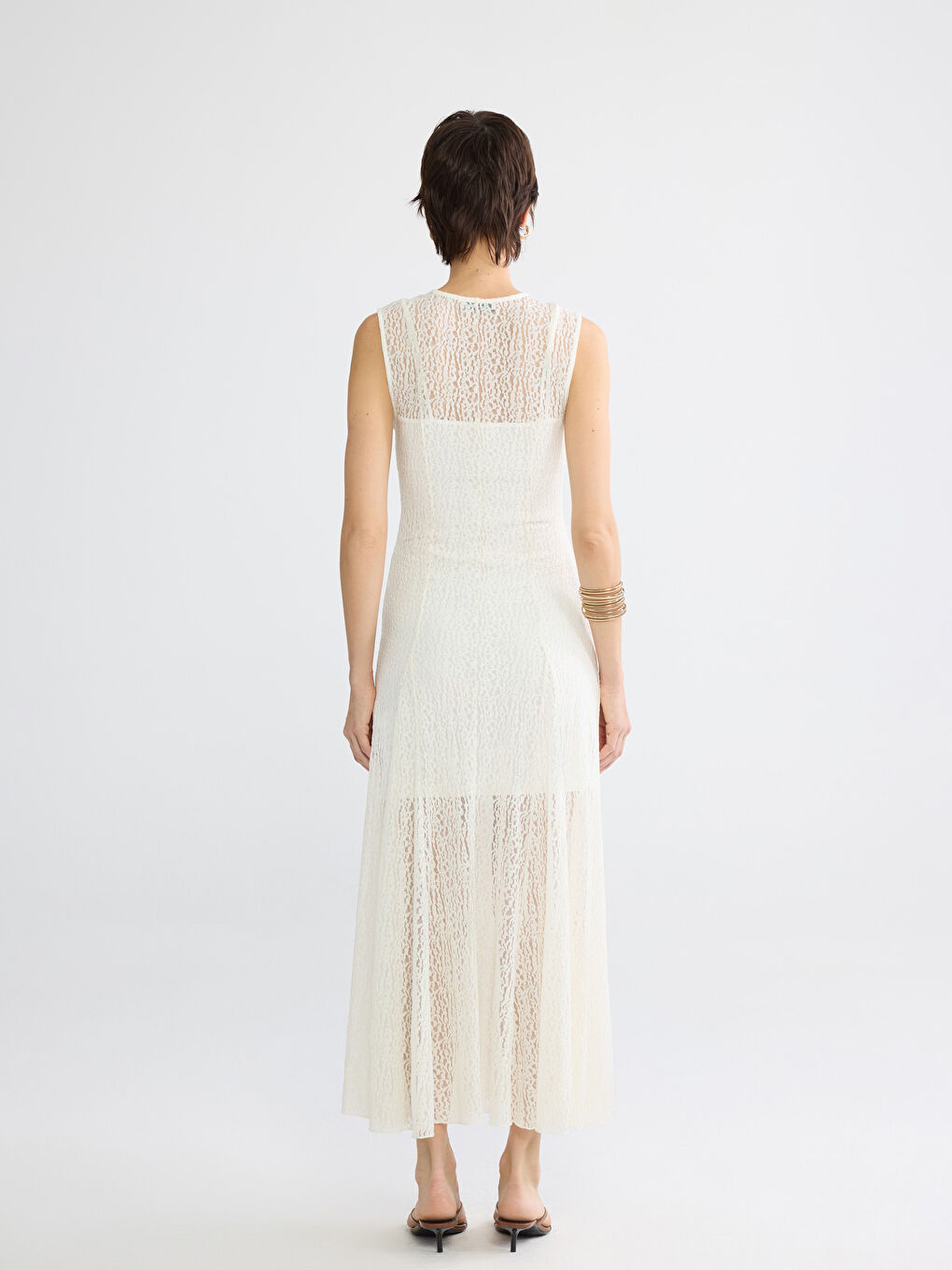 SVETLO BEŽ Haljina Žena-4