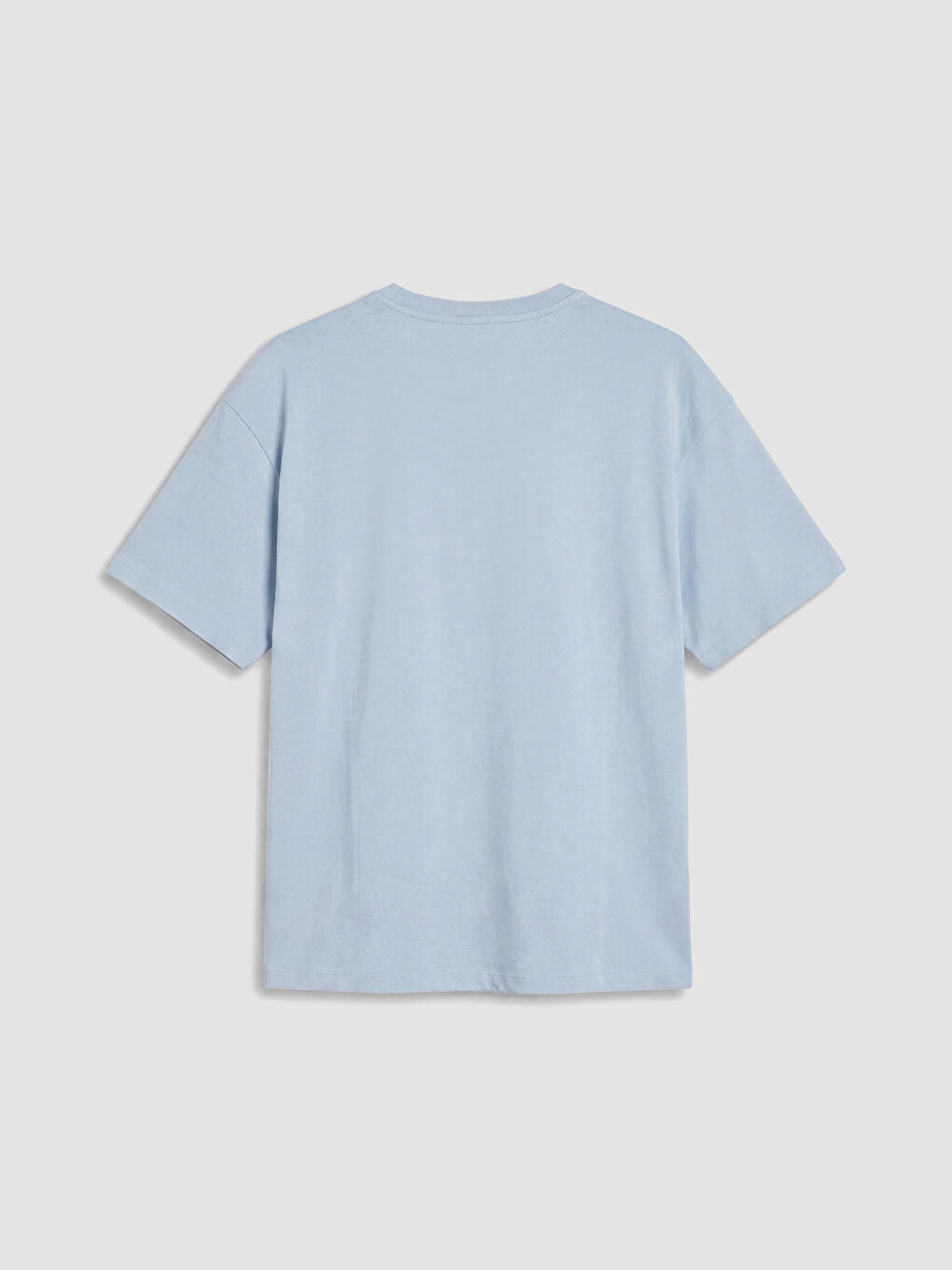 Mavi %100 Pamuk Loose Fit Basic Soft Touch Tişört-2