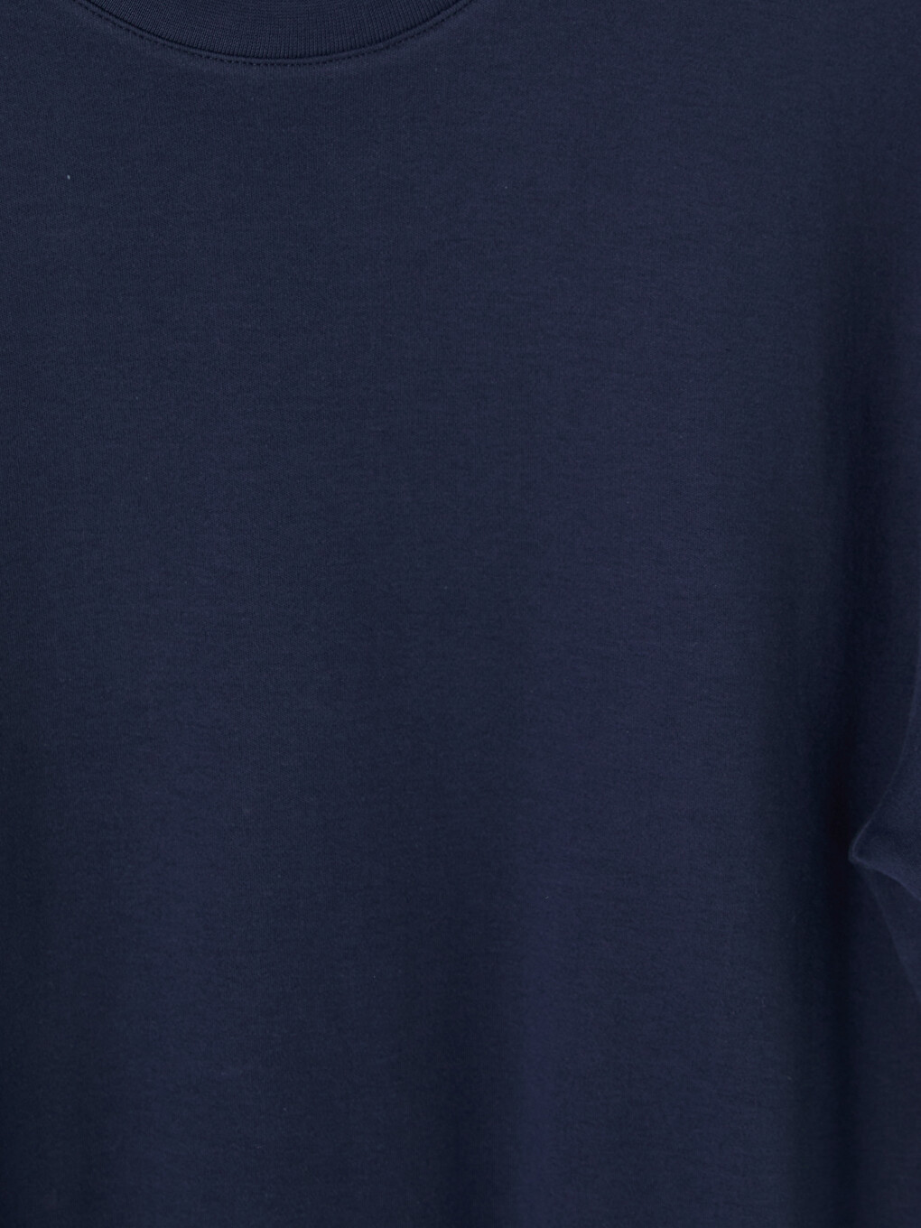 Lacivert %100 Pamuk Loose Fit Basic Soft Touch Tişört-1