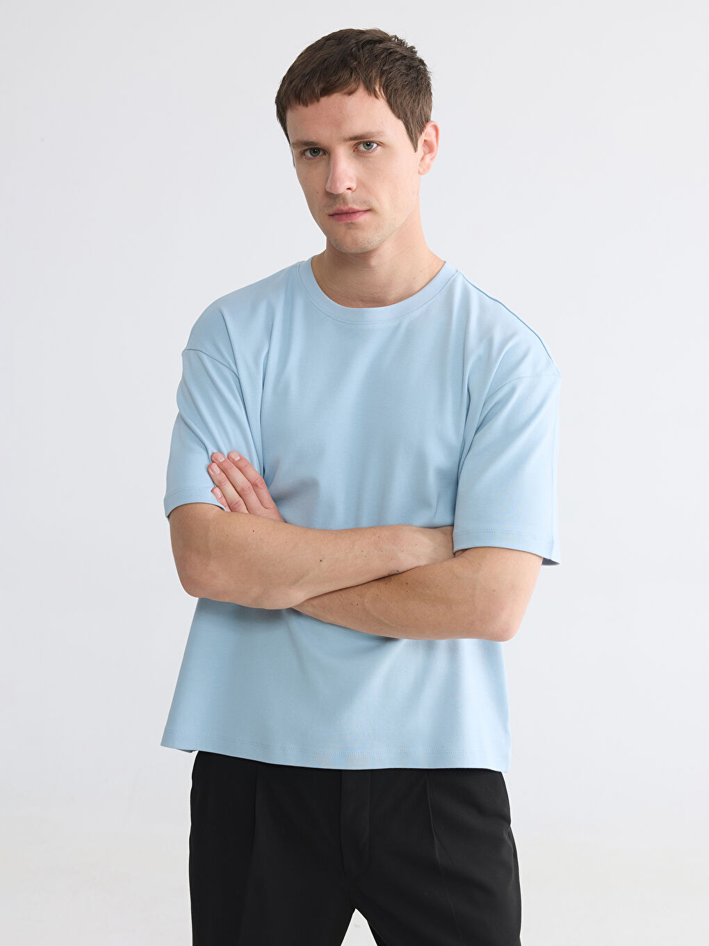 %100 Cotton Loose Fit Basic Soft Touch T-Shirt